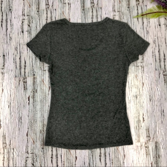 Garage Gray Ribbed T-Shirt, Size M - Picture 2 of 4